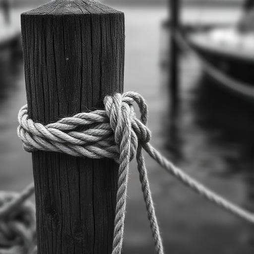 Maritime rope post — the story of the storm glass